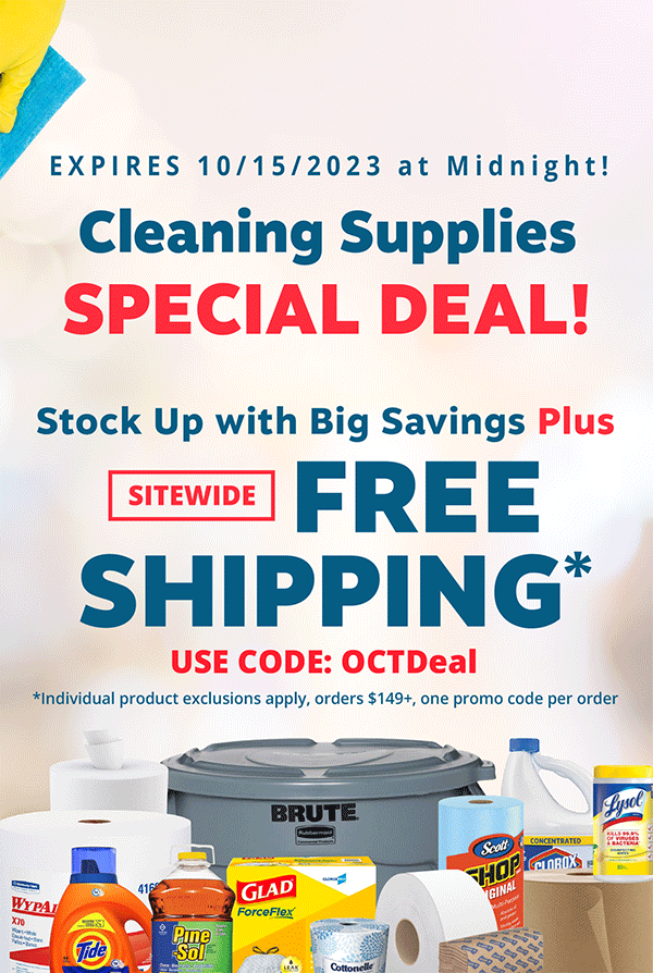 Discounted cleaning supplies